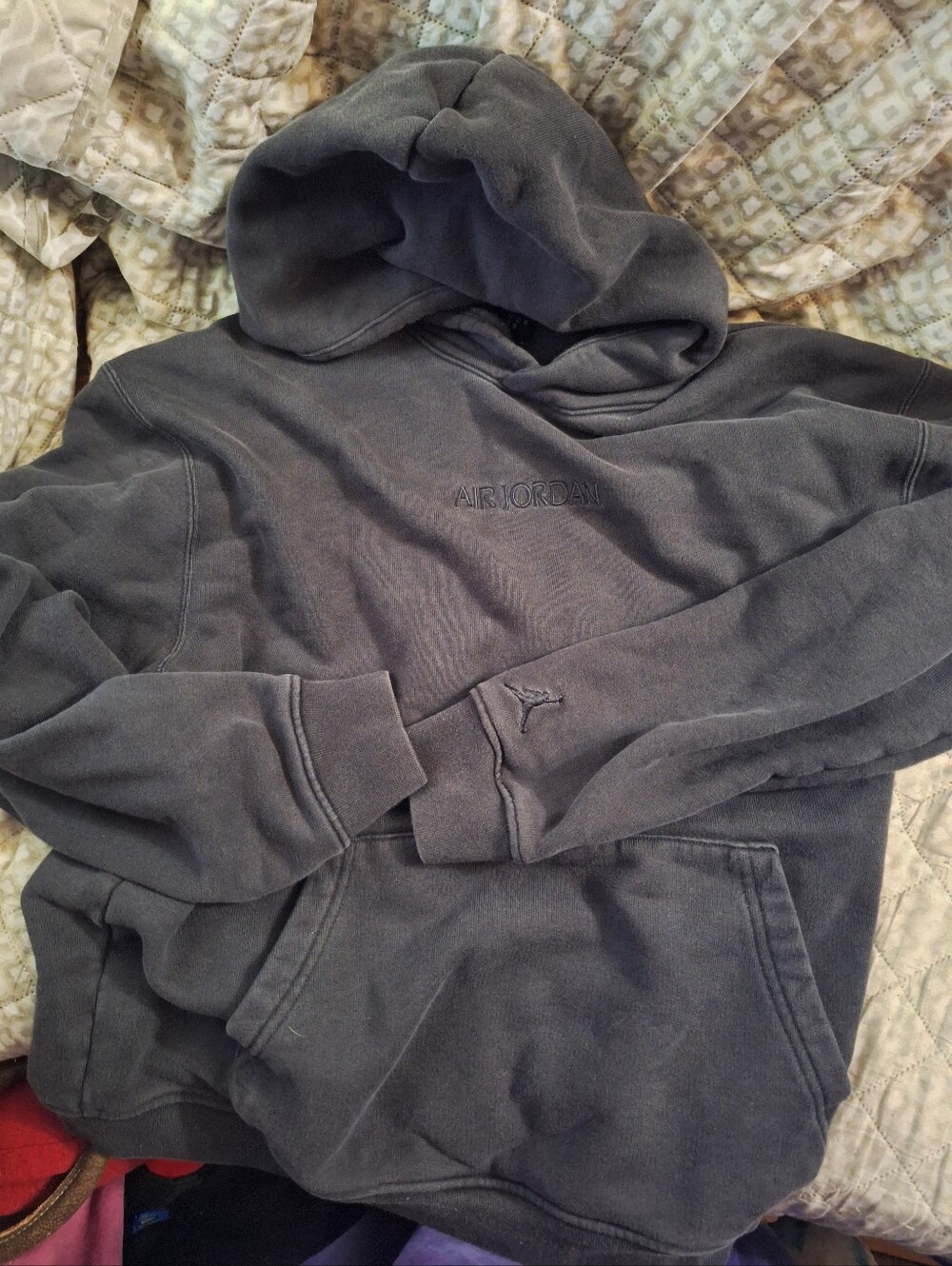 Air Jordan Grey Hoodie M